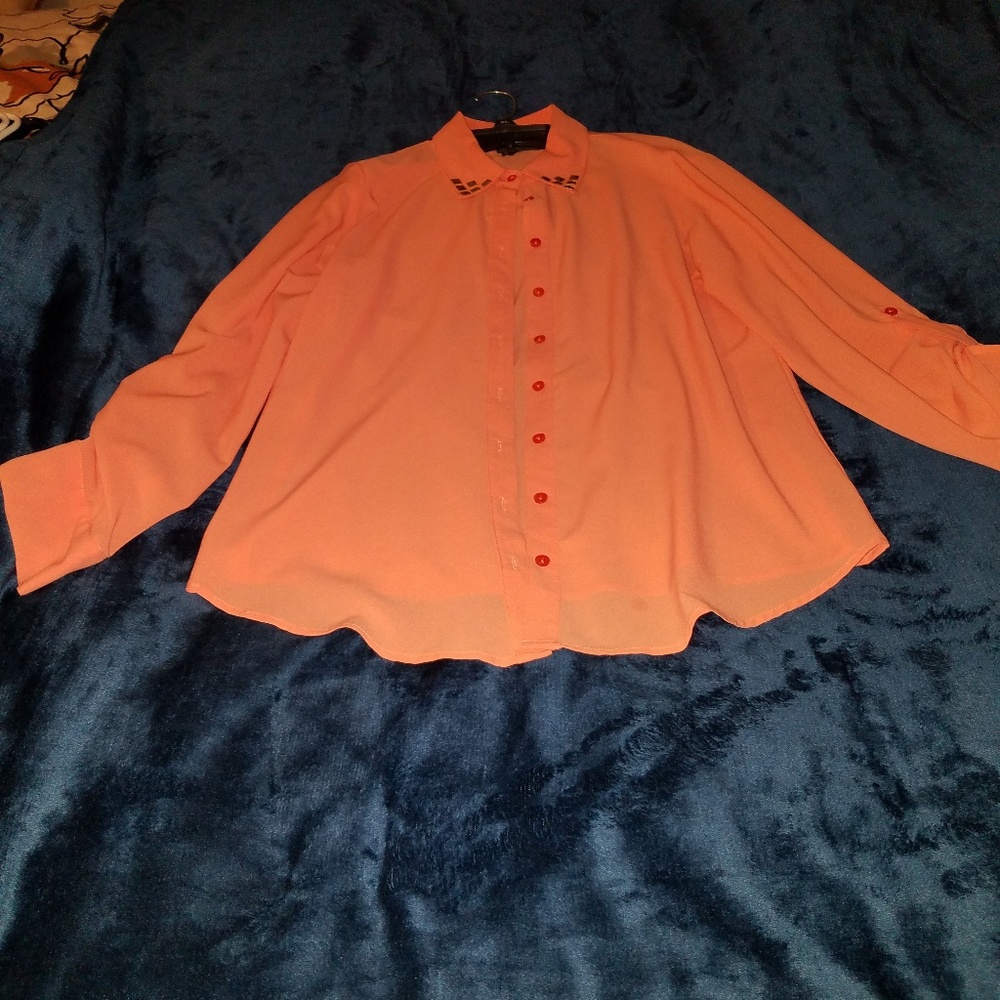Peach blouse